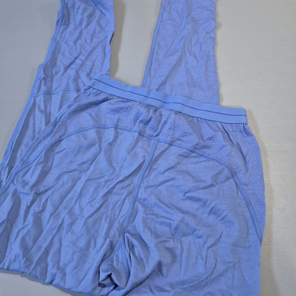 Icebreaker Merino Wool Leggings Womens Small Blue 200 ZoneKnit Base Layer Vented - Picture 2 of 11